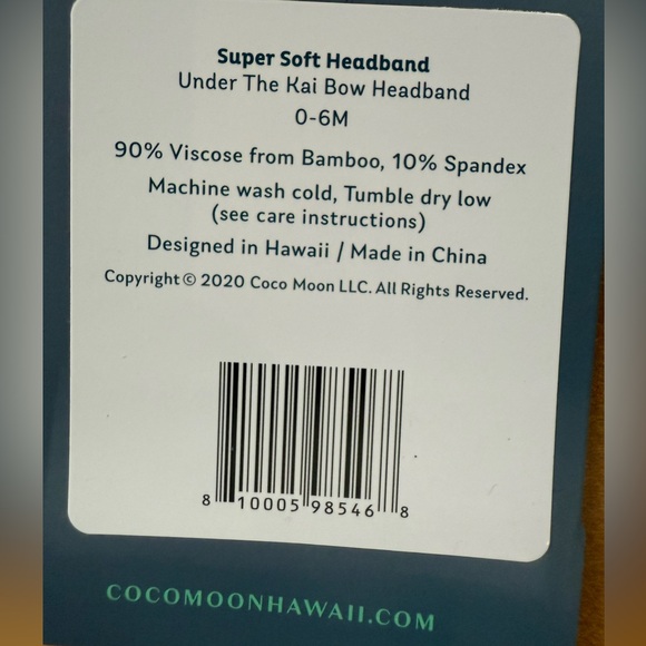 NWT Coco Moon tiare print baby blanket and mermaid newborn headband - Picture 7 of 7